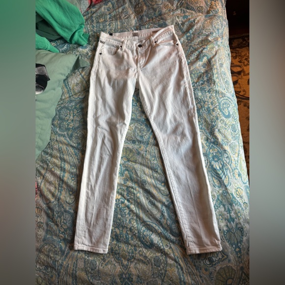 Citizens White Thompson Crop Jeans - Picture 2 of 13
